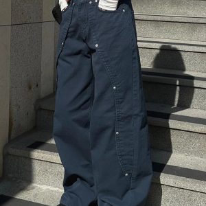 New Style Trends - Y2k Midnight Utility Flare Jeans - Outfit Ideas