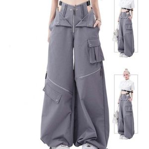 New Style Trends - Y2k Multi-Pocket Cargo pants - Outfit Ideas