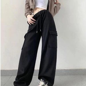 New Style Trends - Y2k Oversized Cargo High Waist Pants - Outfit Ideas