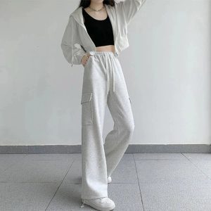 New Style Trends - Y2k Oversized Cargo High Waist Pants - Outfit Ideas