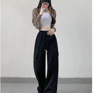 New Style Trends - Y2k Oversized Cargo High Waist Pants - Outfit Ideas