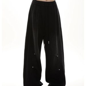 New Style Trends - Y2k Oversized Drawstring Lounge Pants - Outfit Ideas