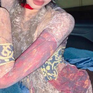 New Style Trends - Y2k Rave Tassel Mesh Alt Irregular Shirt - Outfit Ideas