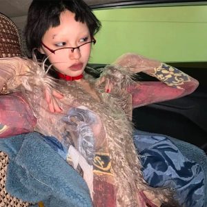New Style Trends - Y2k Rave Tassel Mesh Alt Irregular Shirt - Outfit Ideas