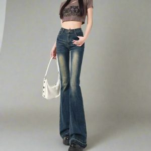 New Style Trends - Y2k Retro Embroidered Flare Jeans - Outfit Ideas