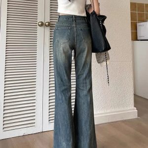New Style Trends - Y2k Retro Flare Denim Jeans - Outfit Ideas