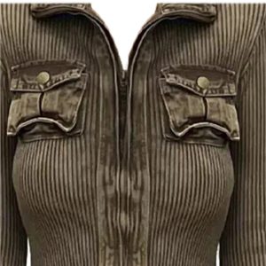 New Style Trends - Y2k Retro Zip Cropped Cardigan - Outfit Ideas