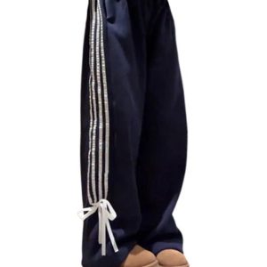 New Style Trends - Y2k Ribbon Striped Wide-Leg Pants - Outfit Ideas