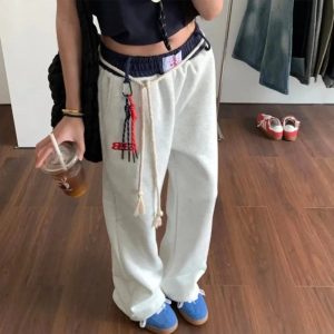 New Style Trends - Y2k Rope-Tie Relaxed Sweatpants - Outfit Ideas