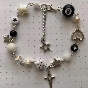 New Style Trends - Y2k Star Dice Beaded Bracelet - Outfit Ideas