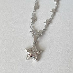 New Style Trends - Y2k Stellar Shine Star Necklace - Outfit Ideas