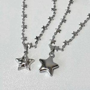 New Style Trends - Y2k Stellar Shine Star Necklace - Outfit Ideas