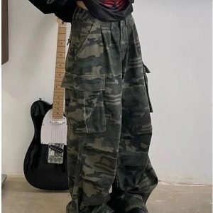 New Style Trends - Y2k Urban Camo Cargo Pants - Outfit Ideas