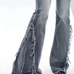 New Style Trends - Y2k Urban Cascade Denim Pant - Outfit Ideas
