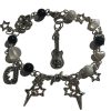 New Style Trends - Y2k Vampire Tooth Skull Beaded Bracelet - Outfit Ideas