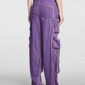 New Style Trends - Y2k Velvet Vibe Utility Cargo Pants - Outfit Ideas